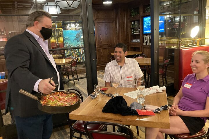 Serving deep-dish at Labriola